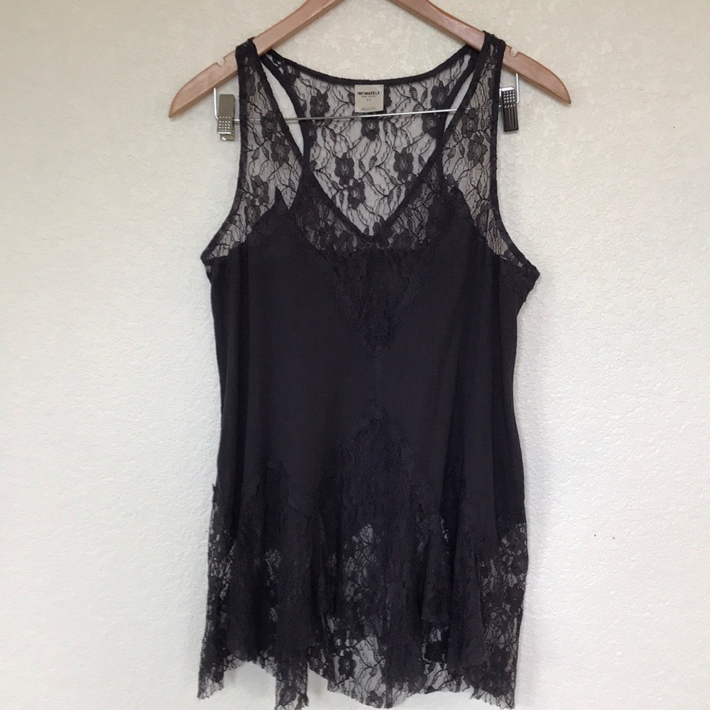 Free people (intimately) bell & lace tank. Sz S - Picture 2 of 7
